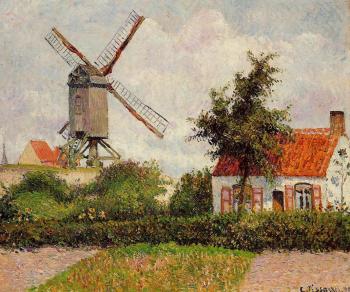 Camille Pissarro : The Knocke Windmill, Belgium II